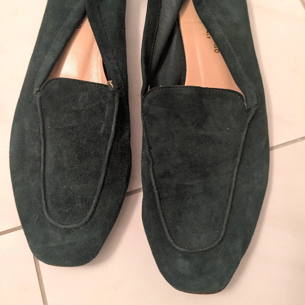 Andrea Carrano Mare Green Suede Loafer